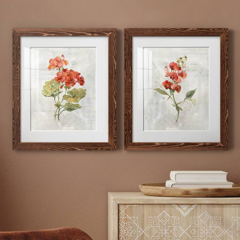 Linen Geranium-Premium Framed Print - Ready to Hang