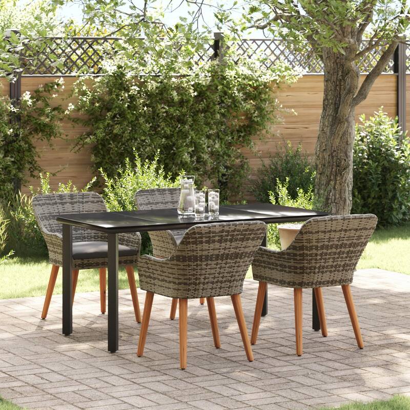 Modern Dining Table for Home Use - Gray 63.0 x 31.5 x 29.1 square table legs 4chair