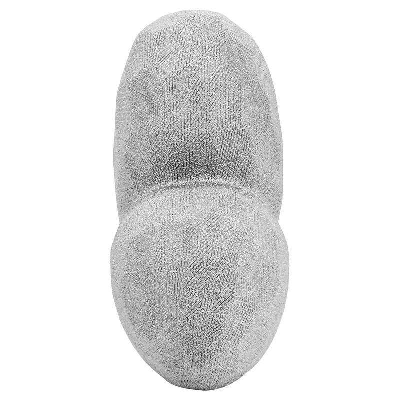 Modern Geometric Heart Sculpture - Ceramic Decorative Object