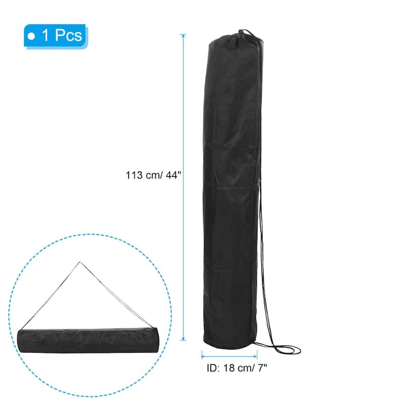 44" Camp Chair Replacement Bag Nylon Foldable Carry Storage Bag with Strap - Black - Black