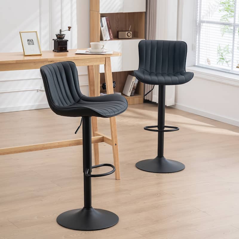 Counter Height Modern Swivel Barstools Set of 2