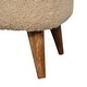 preview thumbnail 7 of 7, Boucle Cream Square Footstool