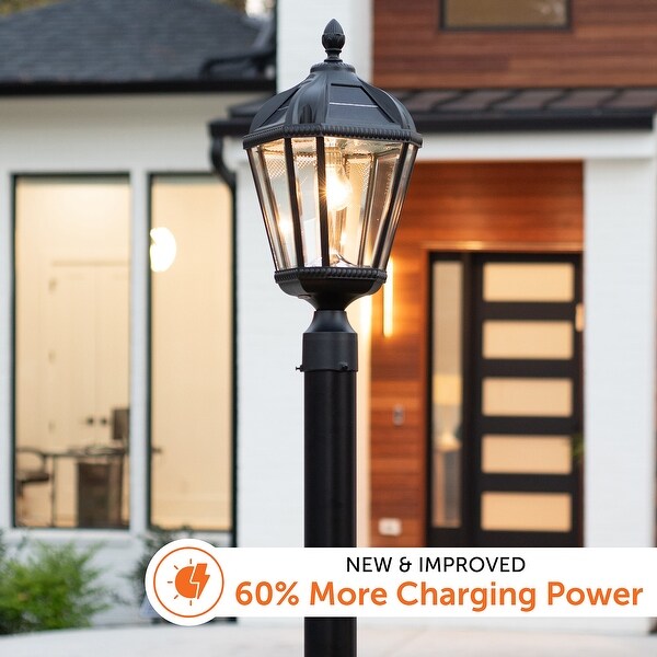 Gama sonic royal bulb solar lamp post hotsell