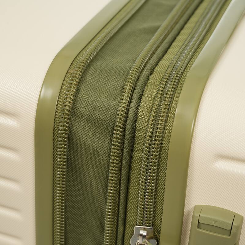 4 Piece Luggage Set, ABS Hard Shell Lightweight Expandable Travel Luggage with 4 Packing Cubes, TSA Lock and Spinner Wheels