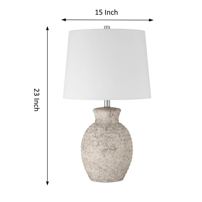 Acroma Askari Farmhouse 23" Ceramic Single Table Lamp - 1-light