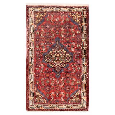 ECARPETGALLERY Hand-knotted Anadol Red Wool Rug - 3'3 x 5'8