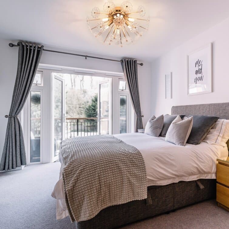 Crystal Flush Mount Ceiling Light Gold Finish 6 G9 Bulb Sockets Petal Design - Golden