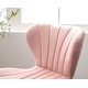 preview thumbnail 43 of 75, Roundhill Furniture Ellston Upholstered Adjustable Swivel Barstools, Set of 2
