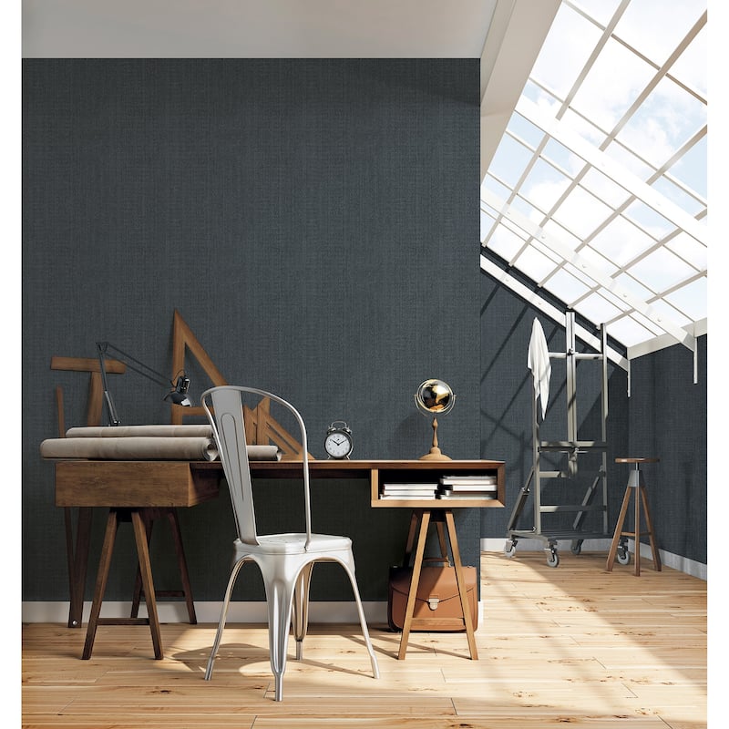Galerie Wallcoverings Bazaar Moss Stripe Design Non-woven Matte Wallpaper Roll