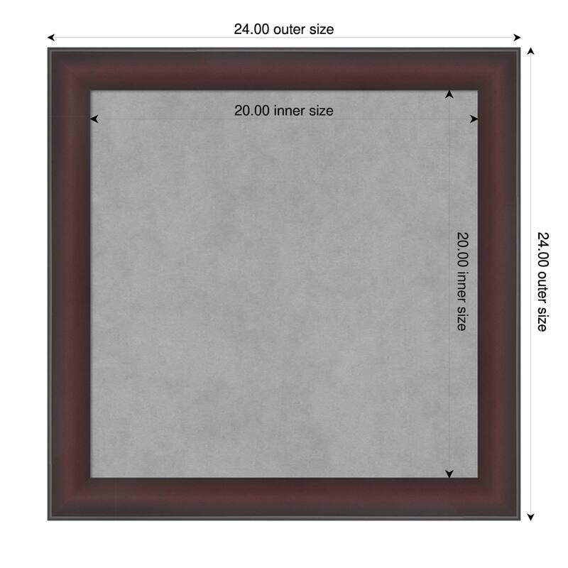 Amanti Art Grand Cherry Narrow Framed - 24 x 24 in - Grand Cherry Narrow