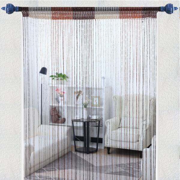 Shop String Curtain Fringe Panel 39 X 79 W H Thread Strip