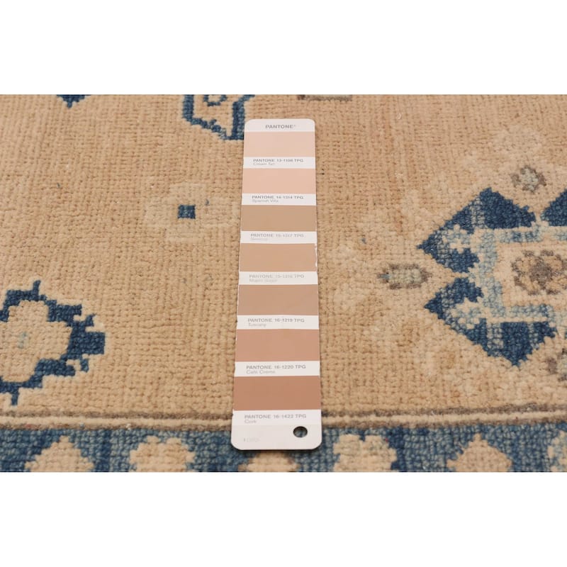 ECARPETGALLERY Hand-knotted Finest Ghazni Tan Wool Rug - 4'9 x 6'3