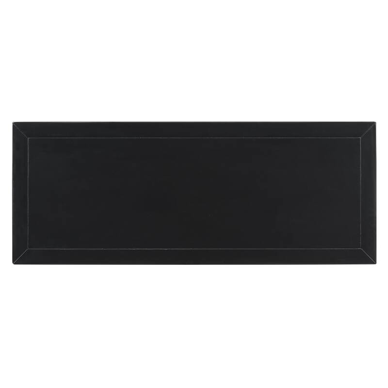 Traditional Design Console Table with Drawers and Shelf