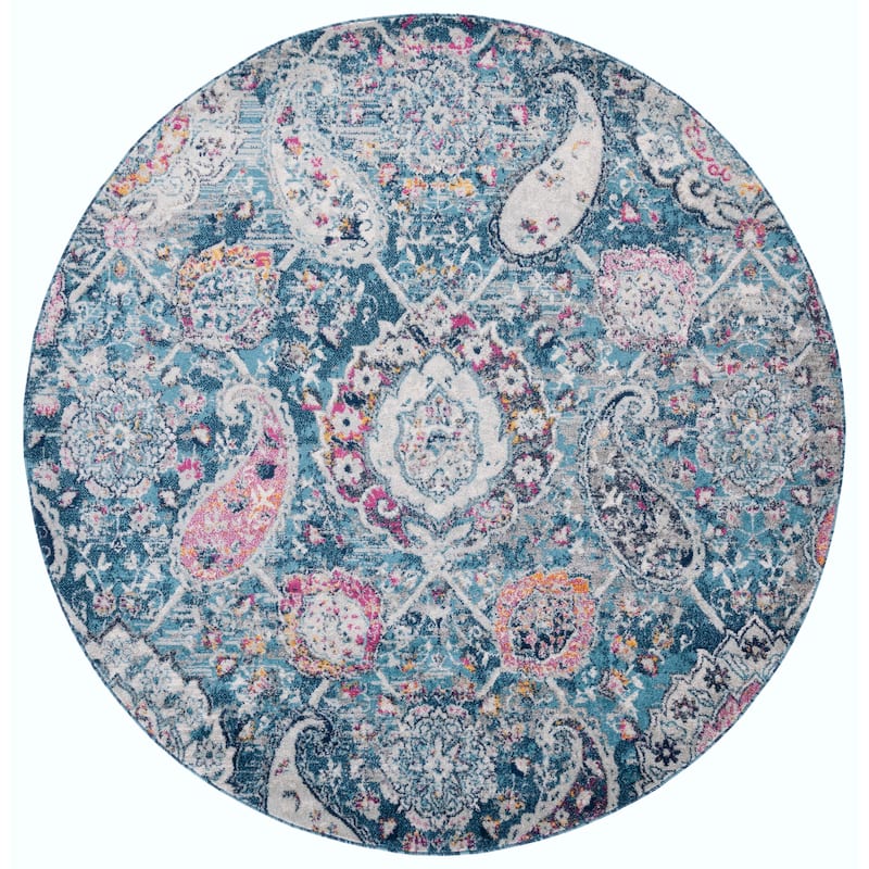 SAFAVIEH Madison Belle Boho Glam Paisley Pattern Area Rug