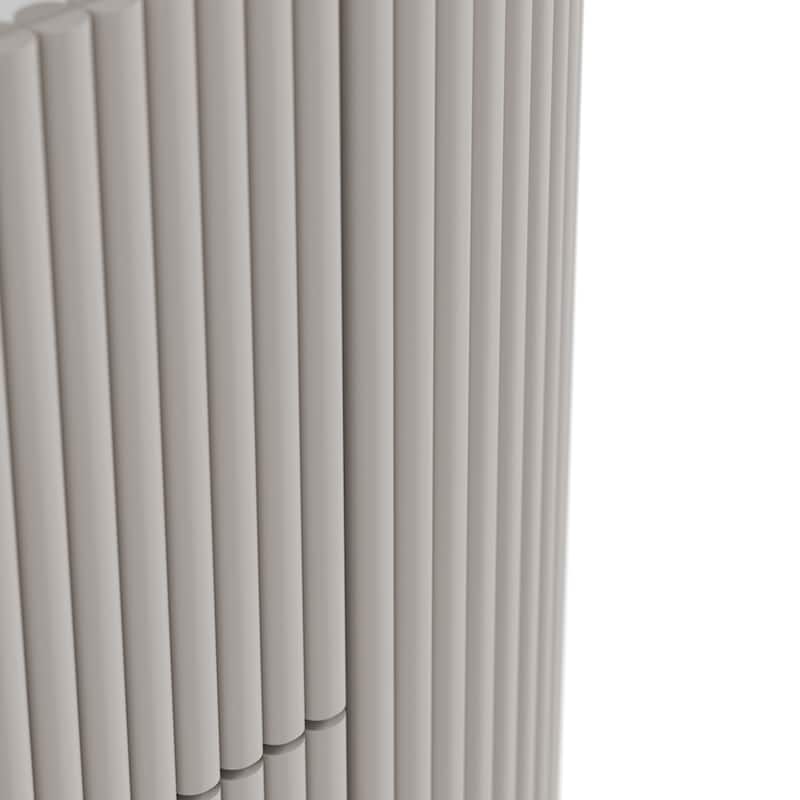 Furniture of America Seraphine Modern 2-piece Light Grey Solid Wood Dresser and Mirror Set