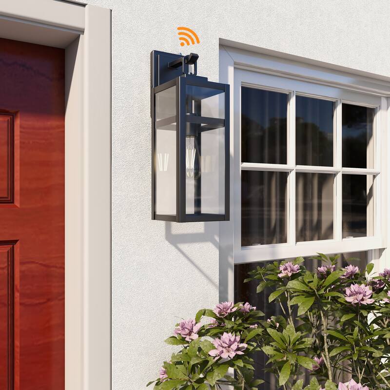 2 Pack Dusk to Down Outdoor Wall Light - 5.9"x7.76"x18.39"