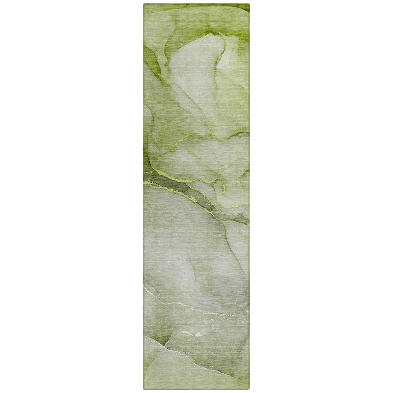 Mato Contemporary Abstract Weather Resistant Blended Style Outdoor Rug
