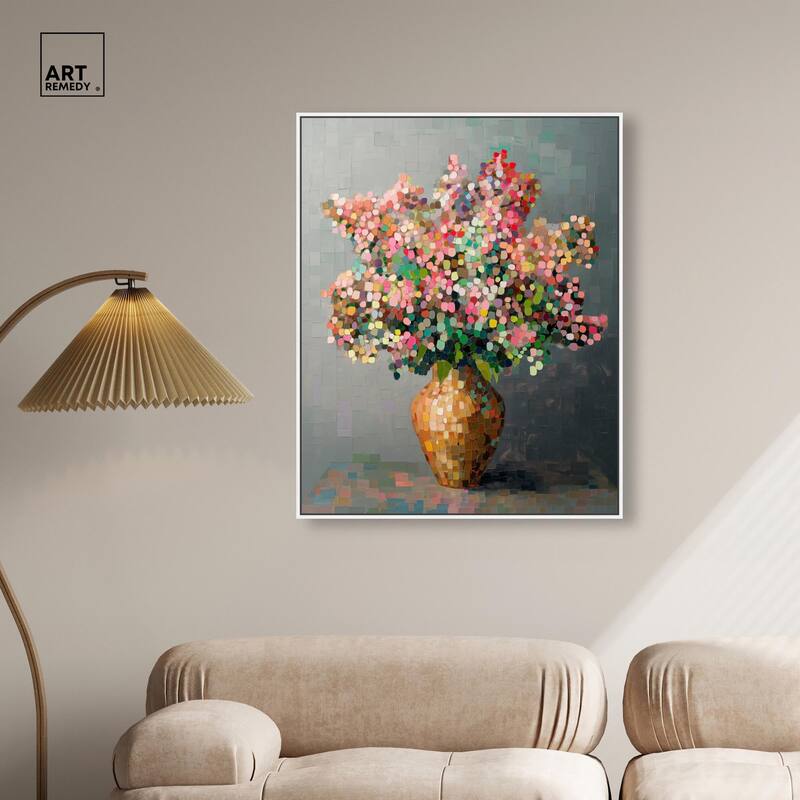 Pixel Bloom II Canvas by Art Remedy