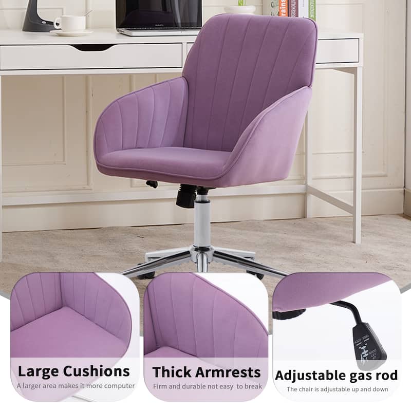 Adjustable Office Chair, Home Bedroom, Ergonomic Swivel Chair, Backrest Seat, Comfortable for Long Sitting