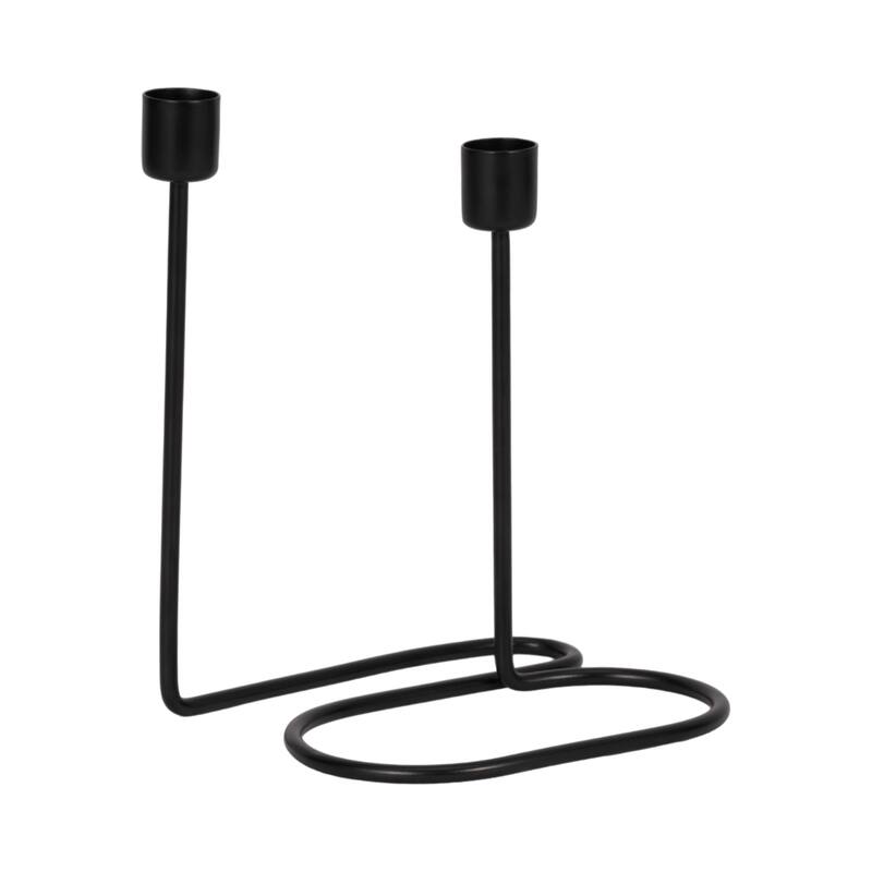 Decorative Sculptural Wire Double Taper Candle Holder