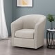 preview thumbnail 6 of 30, Maya Modern Fabric Swivel Chair by Christopher Knight Home - 30.25" W x 31.25" L x 31.25" H