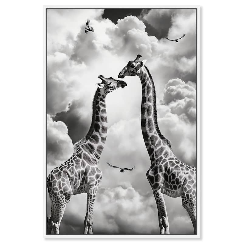 Giants in Love I Canvas by Art Remedy - 16" x 24" - White