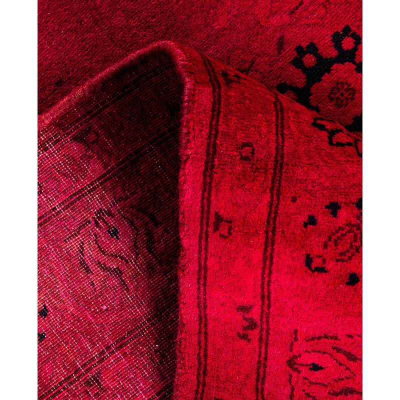 Overdyed One-of-a-Kind Hand-Knotted Area Rug - Pink - 3' 2" x 5' 0"