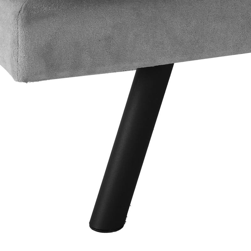 Moasis 70.8" Futon Sofa Bed Convertible Upholstered Couch Sleeper with Reclining Sleeper Split Tufted Back