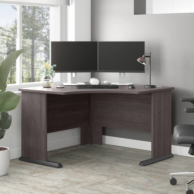 Studio A 48W Corner Computer Desk by Bush Business Furniture - Storm Gray