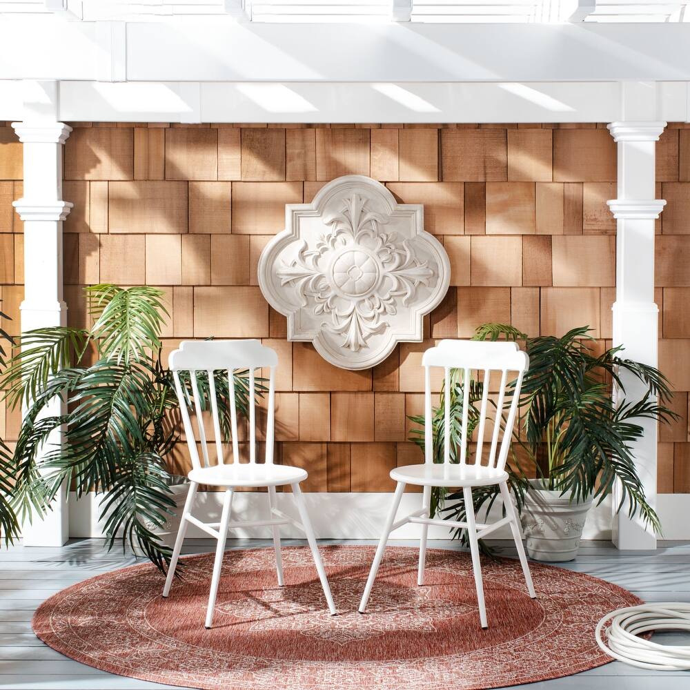 SAFAVIEH Outdoor Shaylee Stackable Side Chair - 18Wx21Dx34H