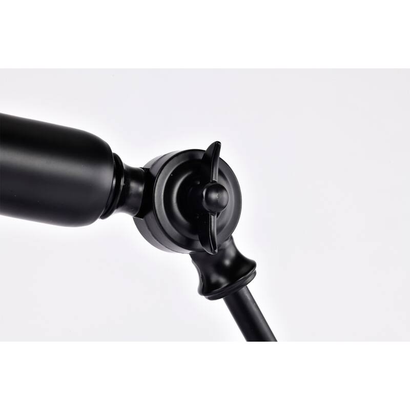 Pauh Black 3-Joint Articulated Reading Desk Lamp