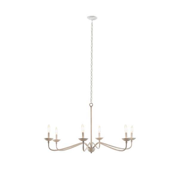 Hampton Hill Brighton 6-Light Farmhouse Metal Chandelier