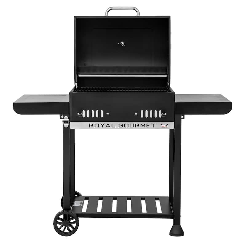Royal Gourmet 24-Inch Movable Black Charcoal BBQ Grill