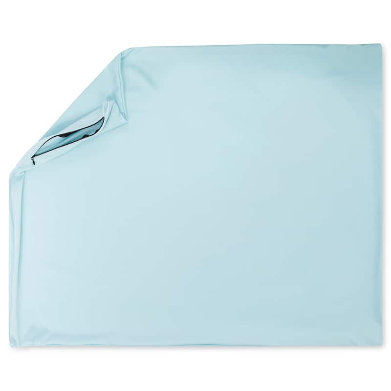 Premium Microbead Pillow, Anti-Aging, Silk like Cover, Sweet Baby Blue - ~ Cover, Sweet Baby Blue - X-Large
