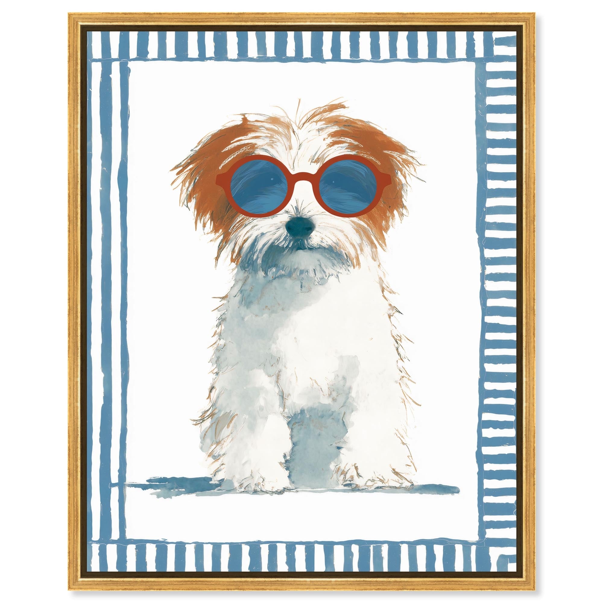 Sea Scout II Fun Dog Wall Decor Framed Canvas Print by Art Remedy