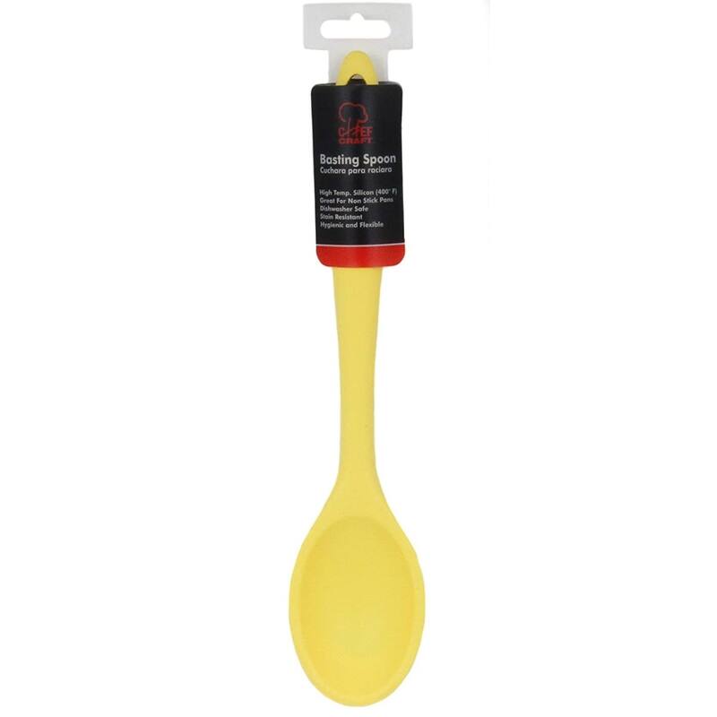 Chef Craft 11" Premium Heat Resistant Silicone Cooking / Basting Spoon