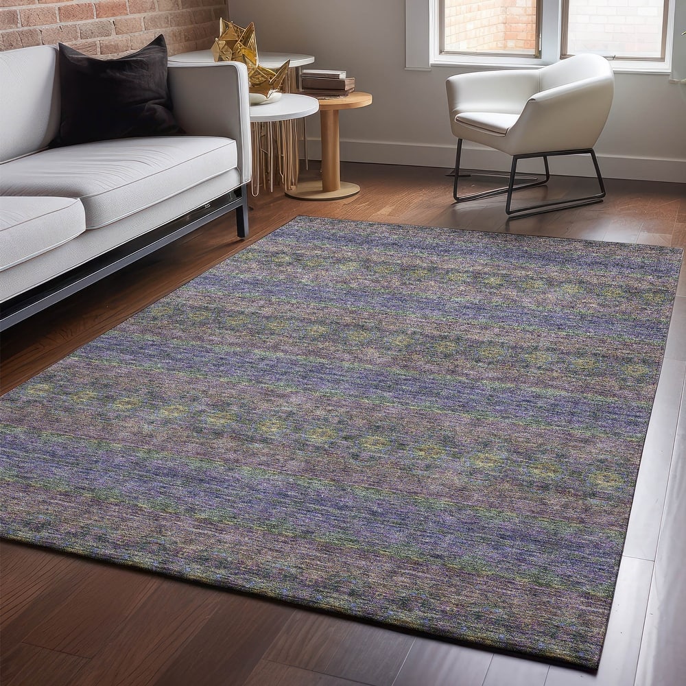 Premium Washable Super Soft Boho Stripes Mayfield Rug