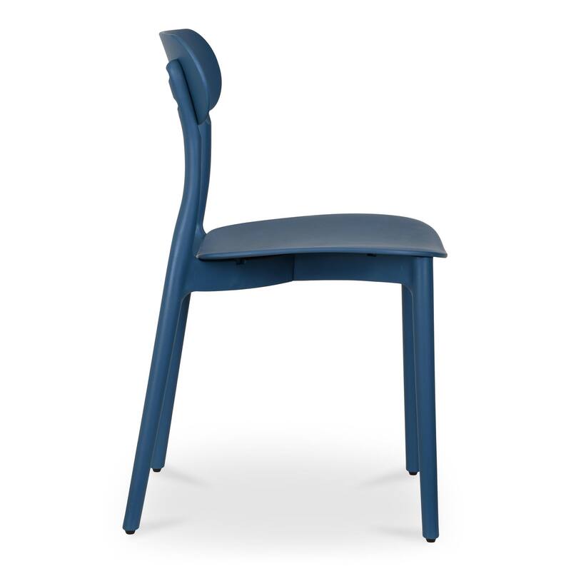 NADAAL STUDIOS Vance, Patio Dining Chairs, Black, Set of Two - 16.75 X 20.5 X 31