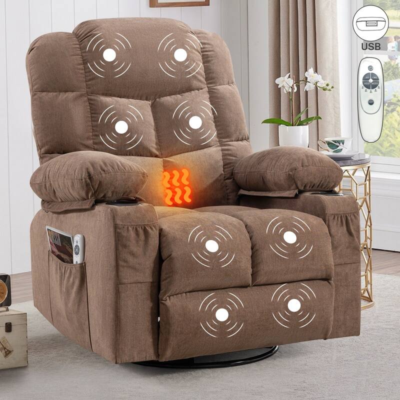 Oversized Massage Rocking Recliner for Living Room