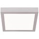 preview thumbnail 5 of 5, Ulko Exterior 1-light Silver Medium Square LED Outdoor Flush Mount