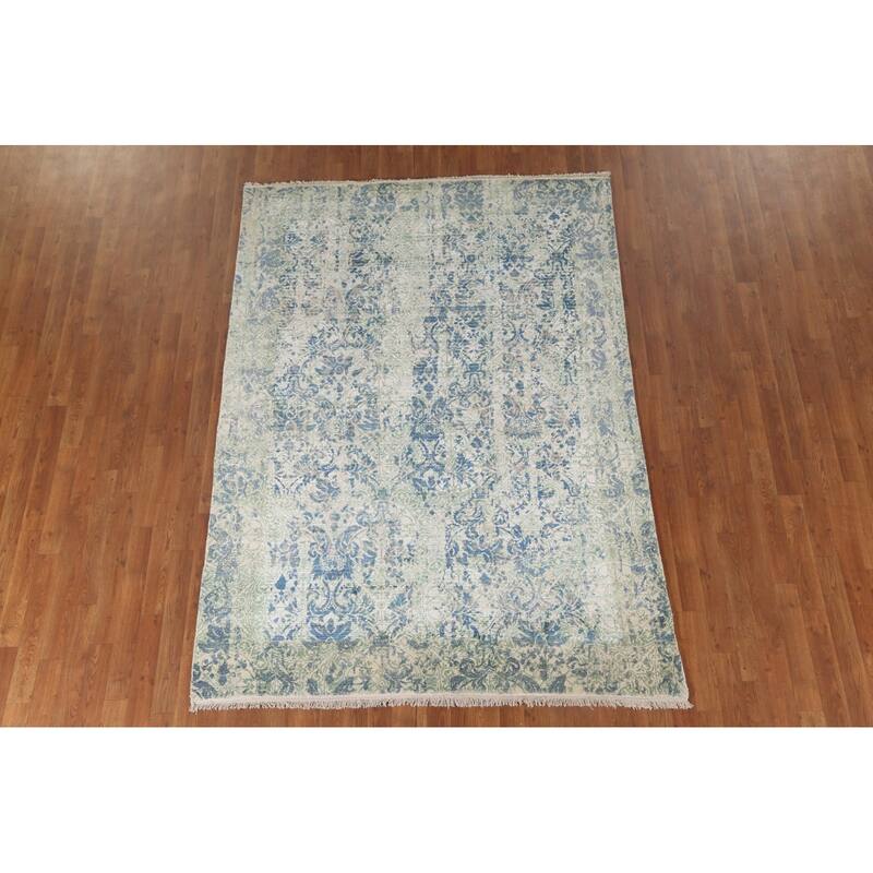 Modern / Abstract Area Rug Hand-Knotted Wool Carpet - 5'6"x 7'9"