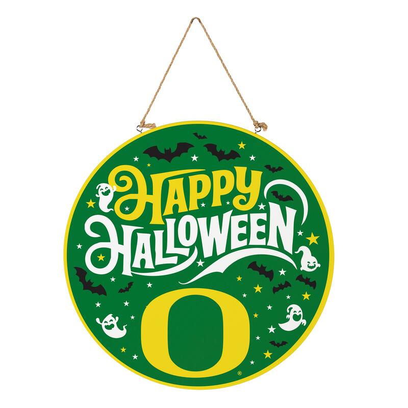 University of Oregon 18" x 18" Halloween Door Décor Wall Sign