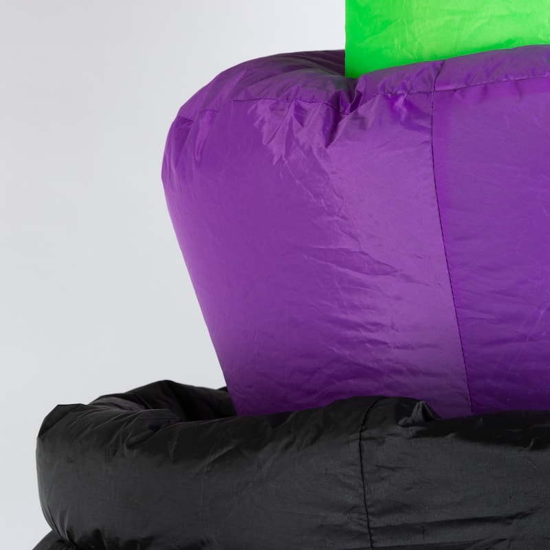 Spooky 5 Ft Electric Animated Inflatable Halloween Witch in Cauldron