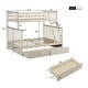 preview thumbnail 21 of 63, Twin over Twin House Bunk Bed With Shelves And Drawers