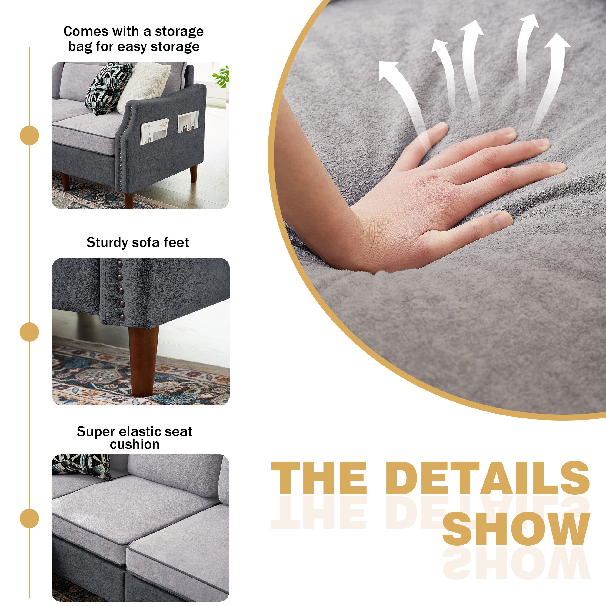 Couch storage deals bag
