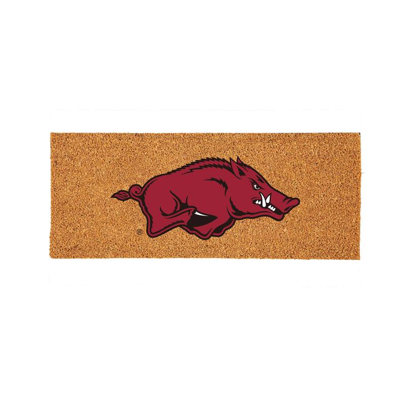 University of Arkansas Full Color Indoor/Outdoor Coir Mat