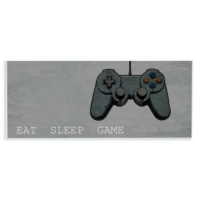 Stupell Eat Sleep Game Hobby Wall Plaque Art Design By Kim Allen