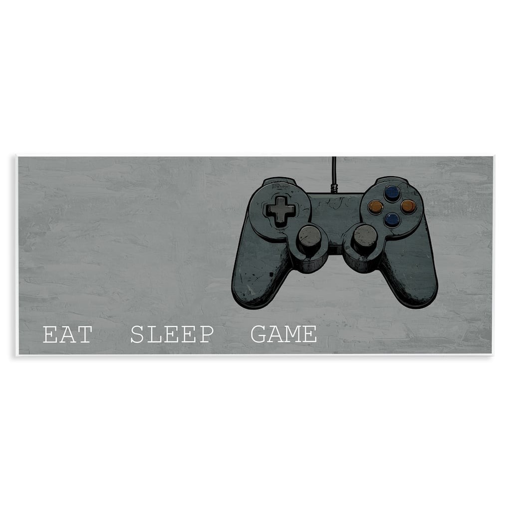 Stupell Eat Sleep Game Hobby Wall Plaque Art Design By Kim Allen