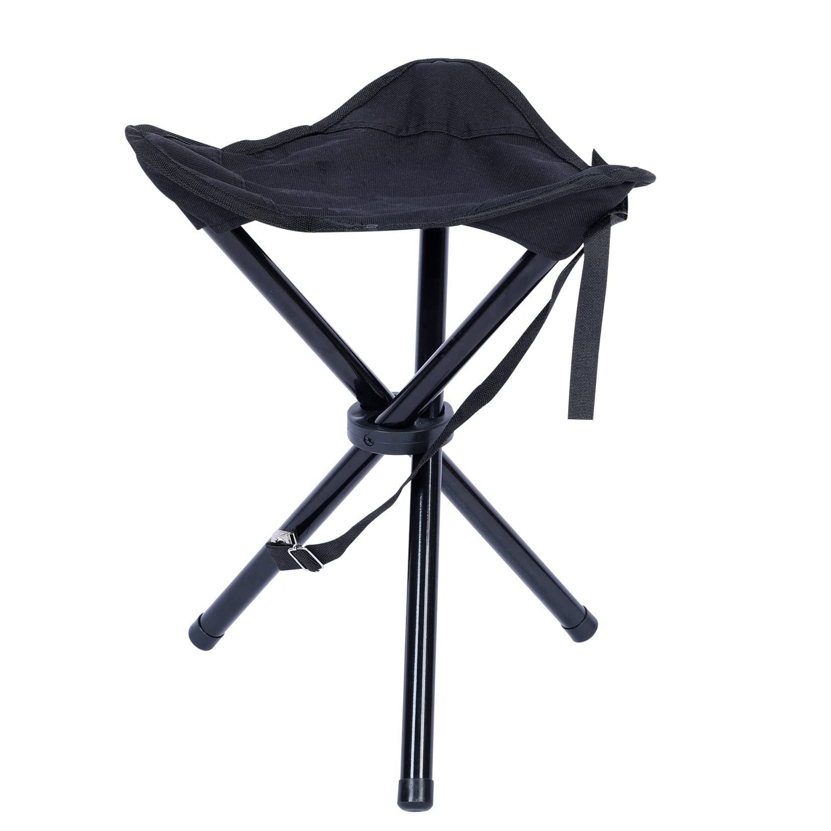 Folding Tripod Camping Stool Tri-Leg Slacker Chair Super Compact for  Outdoor Backpacking Fishing Picnic in Black - Bed Bath & Beyond - 37868653
