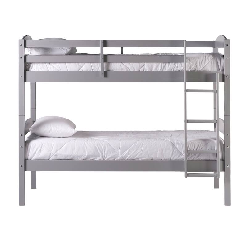 Walker Edison Solid Wood Convertible Twin-over-Twin Bunk Bed